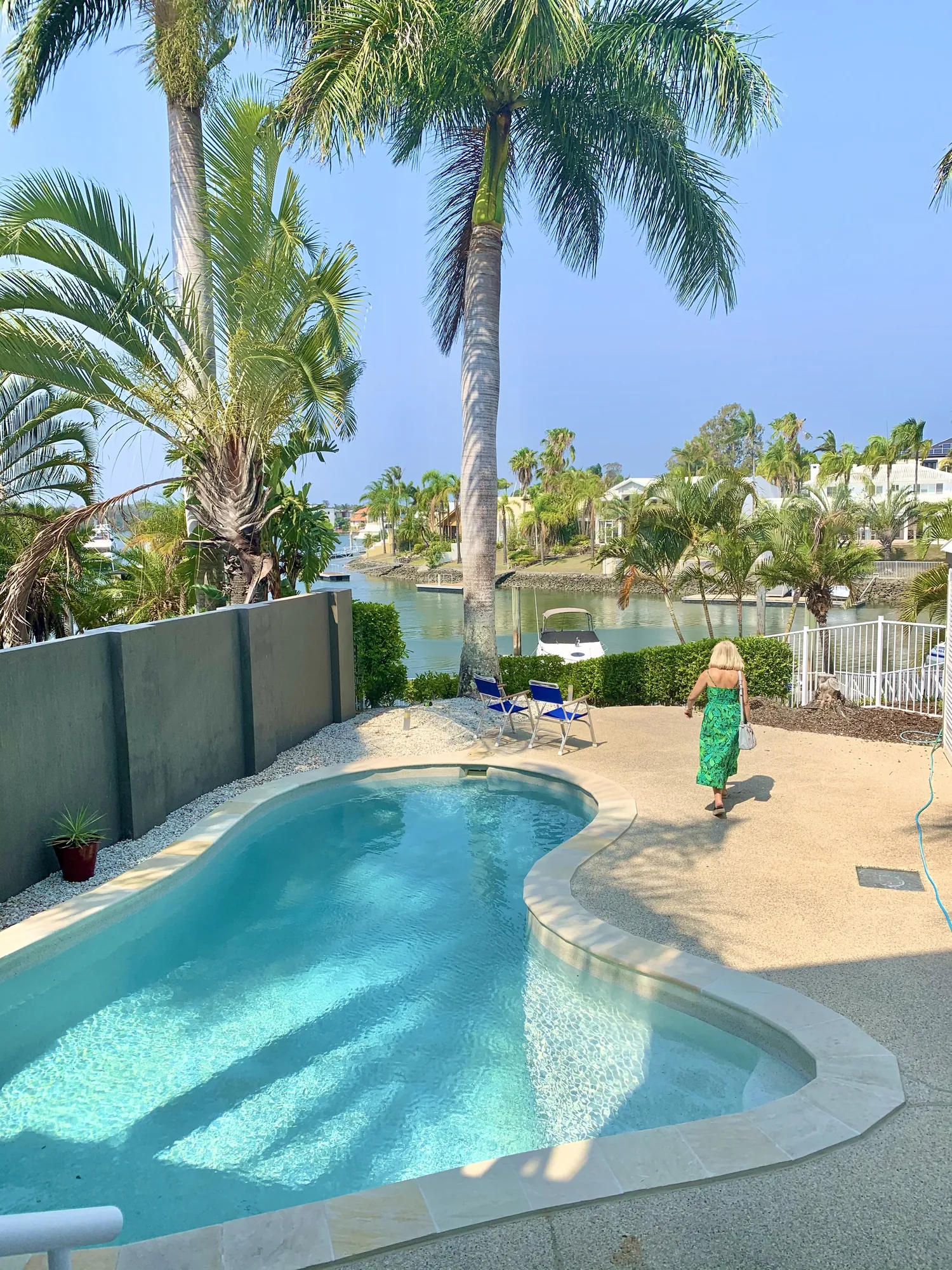 Swimming pool of terraced house in Sanctuary Cove, Queensland